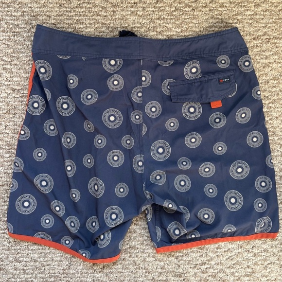 COVA Blue and Orange Board Shorts Mens Size Large - Picture 5 of 6
